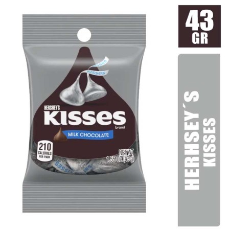 CHOCOLATE HERSHEYS KISSES X 43GR