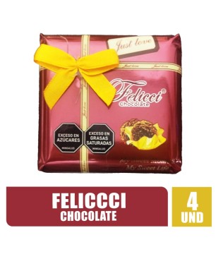 CHOCOLATE FELICCI ESTUCHE REGALO X 4UND