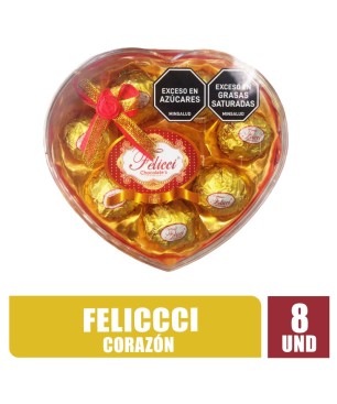 CHOCOLATE FELICCI CORAZÓN X 8UND