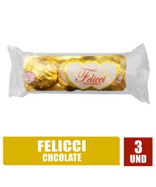 CHOCOLATE FELICCI LINEAL X 3UND