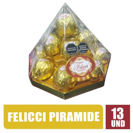 CHOCOLATE FELICCI PIRAMIDE X 13UND