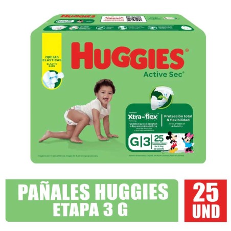 PAÑAL HUGGIES ET3 GRD X 25UND
