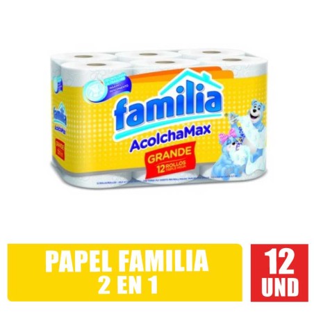PAPEL FAMILIA 2 EN 1 X 12UND