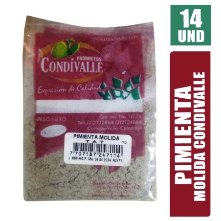 PIMIENTA MOLIDA CONDIVALLE X 14UND