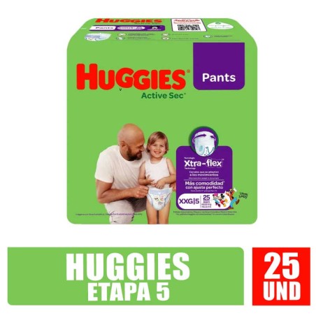 PAÑAL HUGGIES ET5 XXG X 25UND