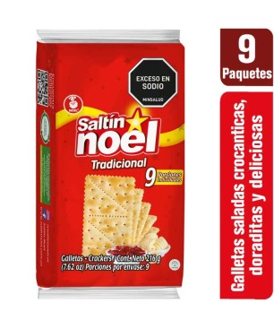 GALLETAS SALTIN NOEL INDIVIDUAL X 9UND