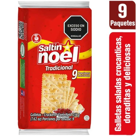 GALLETAS SALTIN NOEL INDIVIDUAL X 9UND