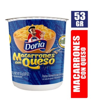 MACARRONES CON QUESO DORIA X 53GR