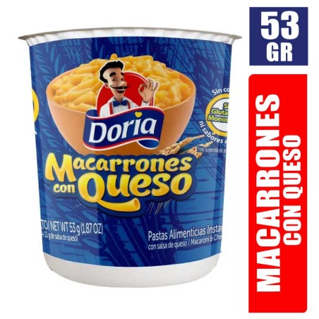 MACARRONES CON QUESO DORIA X 53GR