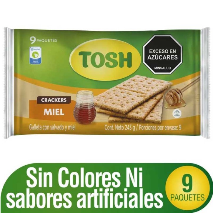 GALLETAS TOSH MIEL X 9UND