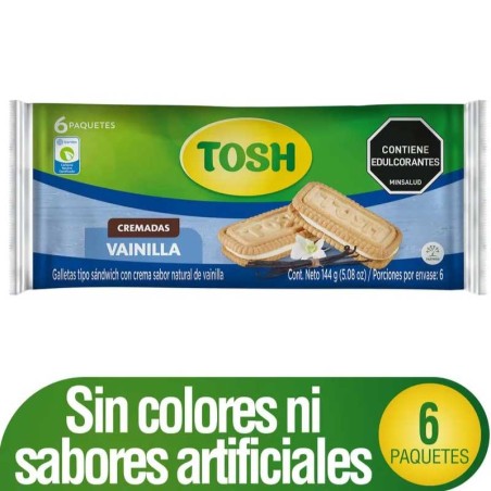 TOSH GALLETA SANDWICH VAINILLA X 6UND