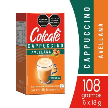 COLCAFÉ CAPUCCINO AVELLANA X 6UND