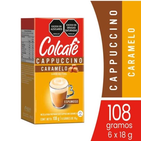 COLCAFÉ CAPUCCINO CARAMELO X 6UND