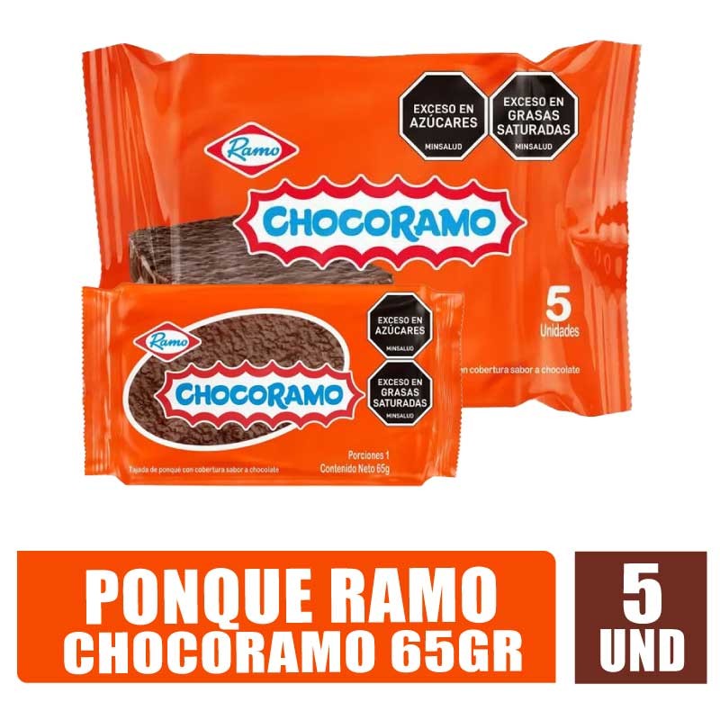 PONQUÉ CHOCORAMO 65GR X 5UND
