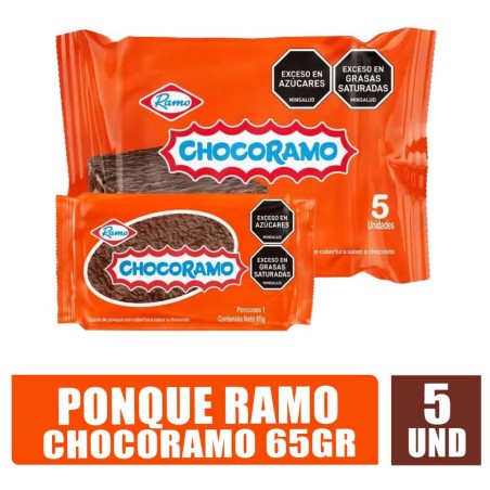 PONQUÉ CHOCORAMO 65GR X 5UND