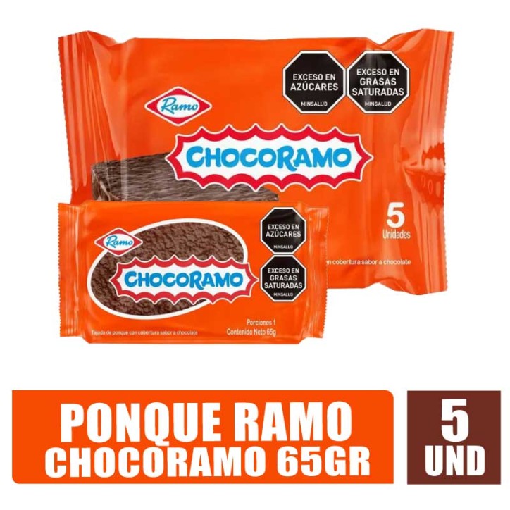 PONQUÉ CHOCORAMO 65GR X 5UND