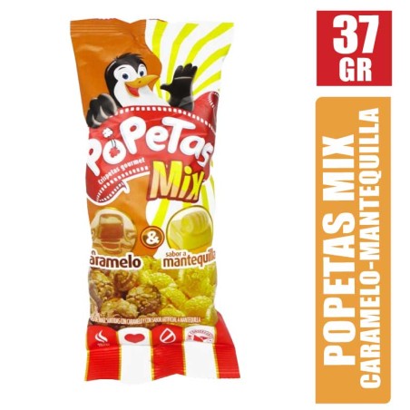 POPETAS MIX CARAMELO MANTQUILLA X 37.7GR
