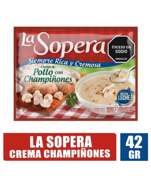 CREMA DE CHAMPIÑONES LA SOPERA X 42GR
