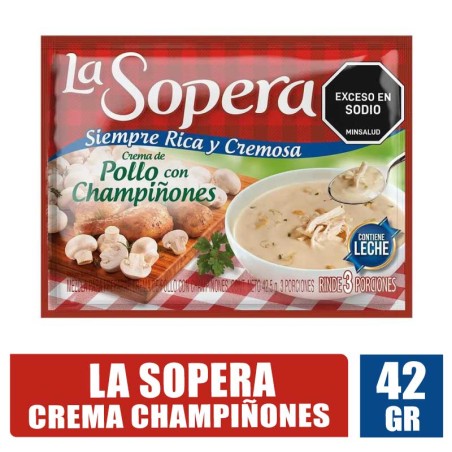 CREMA DE CHAMPIÑONES LA SOPERA X 42GR