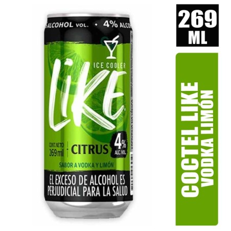 COCTEL LIKE LATA VODKA LIMÓN X 269ML