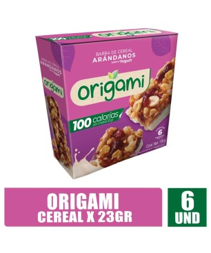 ORIGAMI BARRA DE CEREAL ARÁNDANOS 23GR X 6UND