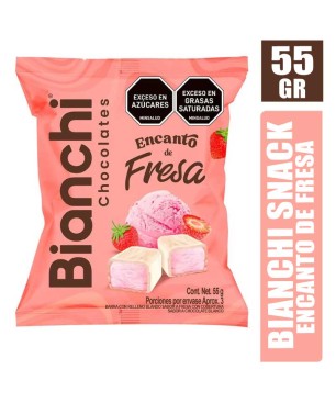 CHOCOLATES BIANCHI SNACKS ENCANTO DE FRESA X 55GR