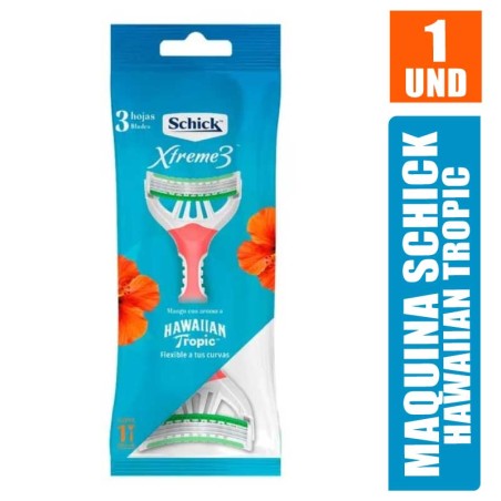 MAQUINA SCHICK XTREME 3 HAWAIIAN TROPIC