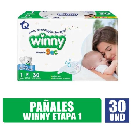PAÑALES WINNY ETAPA 1 X 30UND