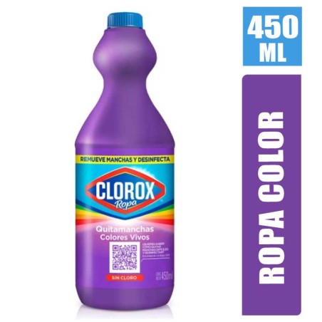 BLANQUEADOR CLOROX ROPA COLOR X 450ML