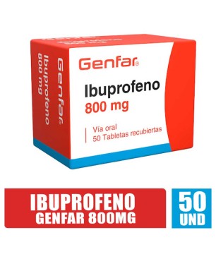 IBUPROFENO GENFAR 500MG X 50UND