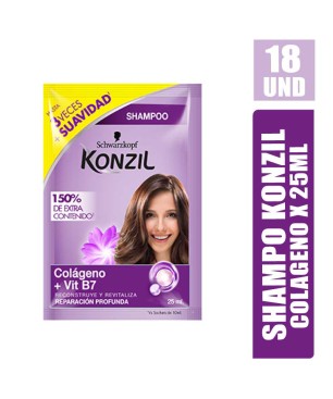 SHAMPOO KONZIL COLAGENO 25ML X 18UND