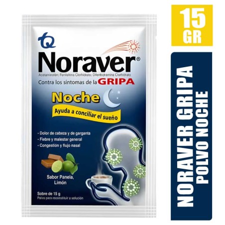 NORAVER GRIPA POLVO NOCHE X 15GR