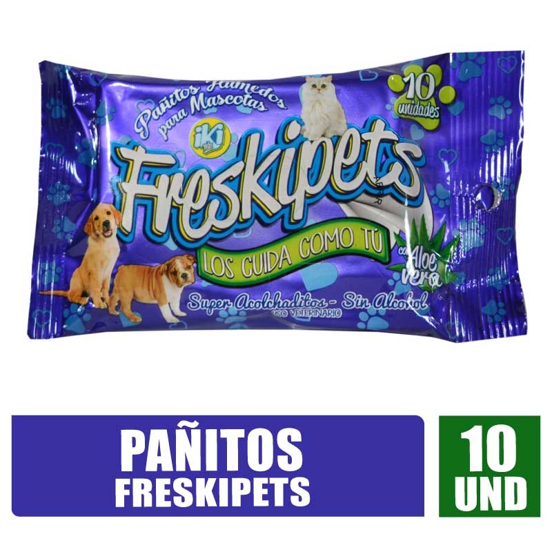 PAÑUELOS PARA MASCOTAS FRESKIPETS X 10UND