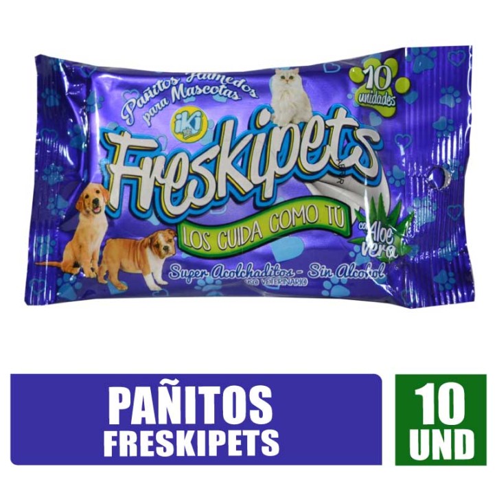 PAÑUELOS PARA MASCOTAS FRESKIPETS X 10UND