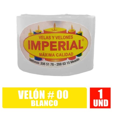 VELON N.00 BLANCO LARGO 3.5CM