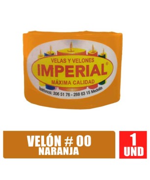 VELON N.00 NARANJA LARGO 3.5CM