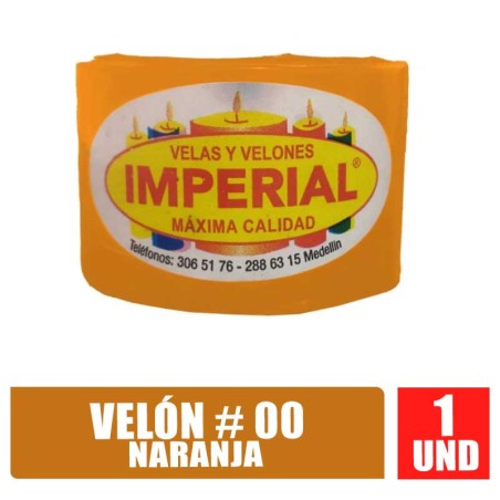 VELON N.00 NARANJA LARGO 3.5CM