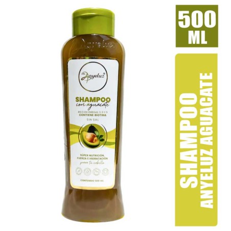 SHAMPOO ANYELUZ CON AGUACATE Y BIOTINA  X 500ML