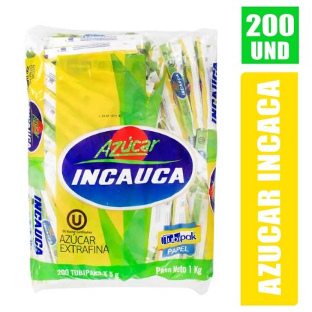 SOBRES AZUCAR INCAUCA X 200UND