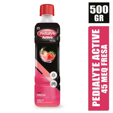 PEDIALYTE ACTIVE 45MEQ FRESA X 500ML