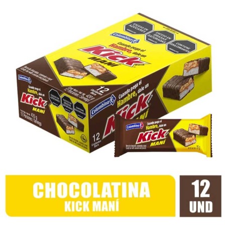 CHOCOLATINA KICK MANI 35GR X 12UND