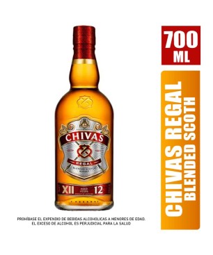 WHISKY CHIVAS BLENDED SCOTH 12 AÑOS X 700ML
