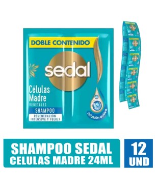 SHAMPOO SEDAL CELULAS MADRE 24ML X 12UND