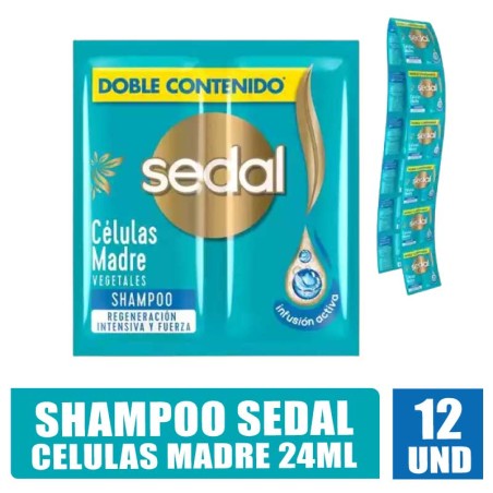 SHAMPOO SEDAL CELULAS MADRE 24ML X 12UND