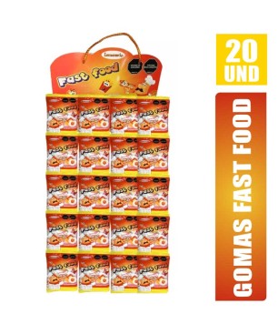 GOMITAS FAST FOOD X 20UND