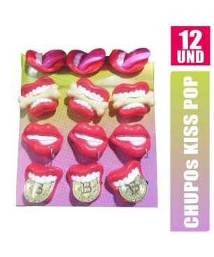 CHUPO BOMBONES KISS POP X 12UND