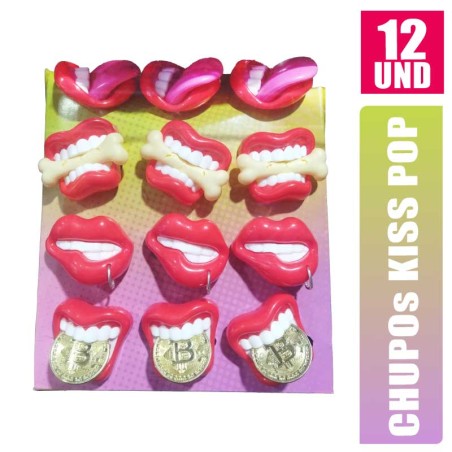 CHUPO BOMBONES KISS POP X 12UND