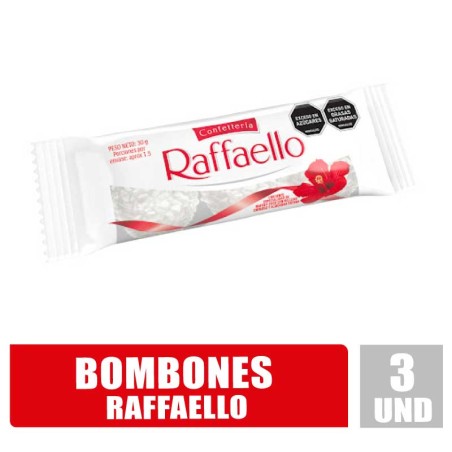 BOMBONES DE CHOCOLATE RAFFAELLO X 3UND