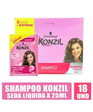SHAMPOO KONZIL SEDA LIQUIDA 25ML X 18UND