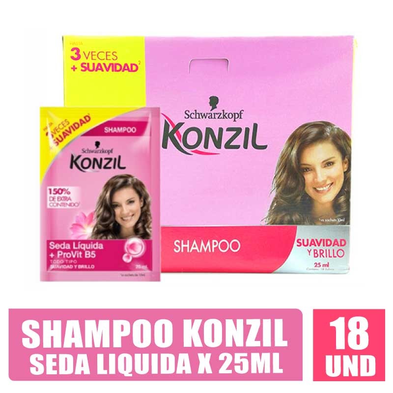 SHAMPOO KONZIL SEDA LIQUIDA 25ML X 18UND